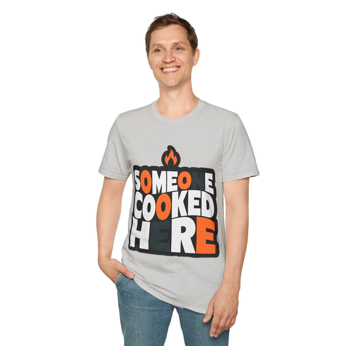T-Shirt — "Someone Cooked Here" Funny Cooking Graphic Tee - Trending Now - August 2026