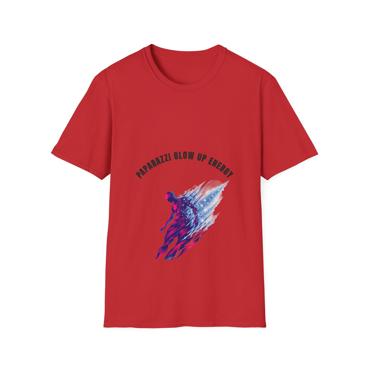Paparazzi Glow Up Energy Running Athlete Arched Typography White Graphic Tee - Trending Now - September 2026