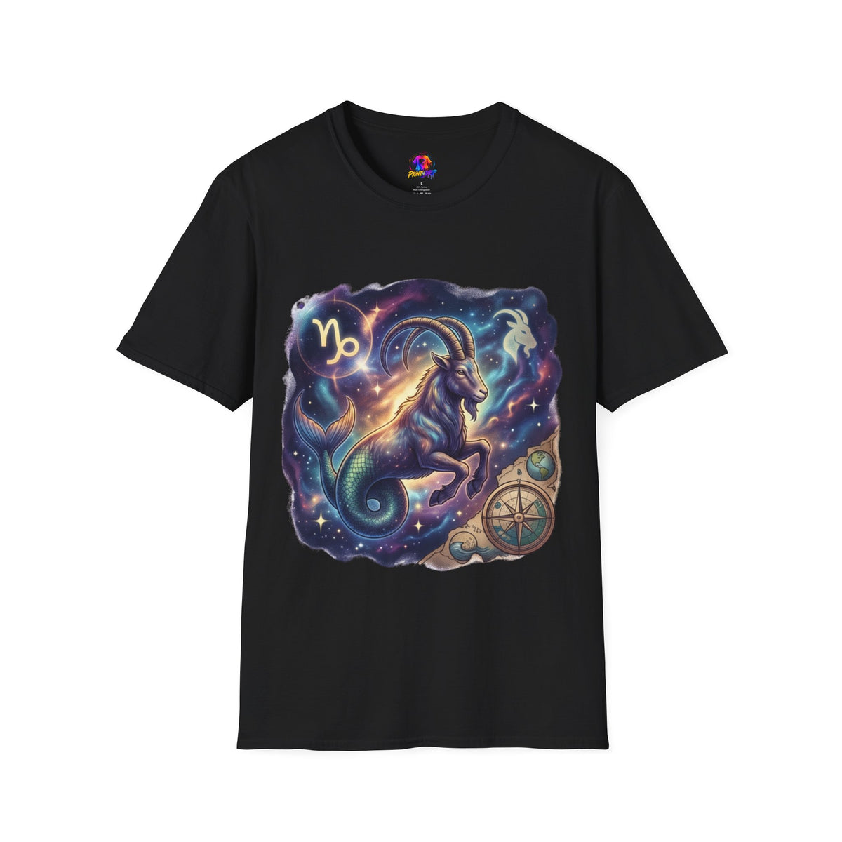Capricorn Zodiac T-Shirt — Celestial Goat Astrology Tee