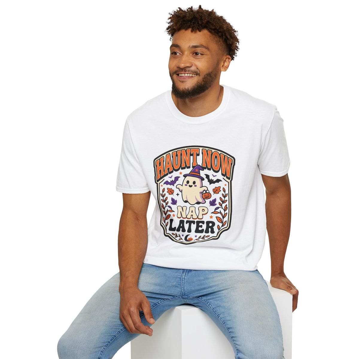 Haunt Now Nap T-Shirt – Cute Halloween Ghost Graphic Tee - Trending Now - August 2026