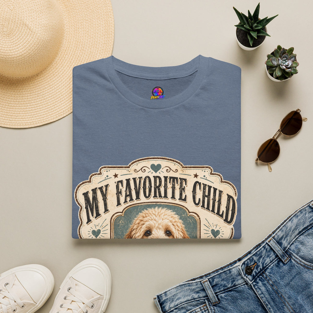 My Favorite Child Dog Mom T-Shirt — Cute Pet Lover Tee