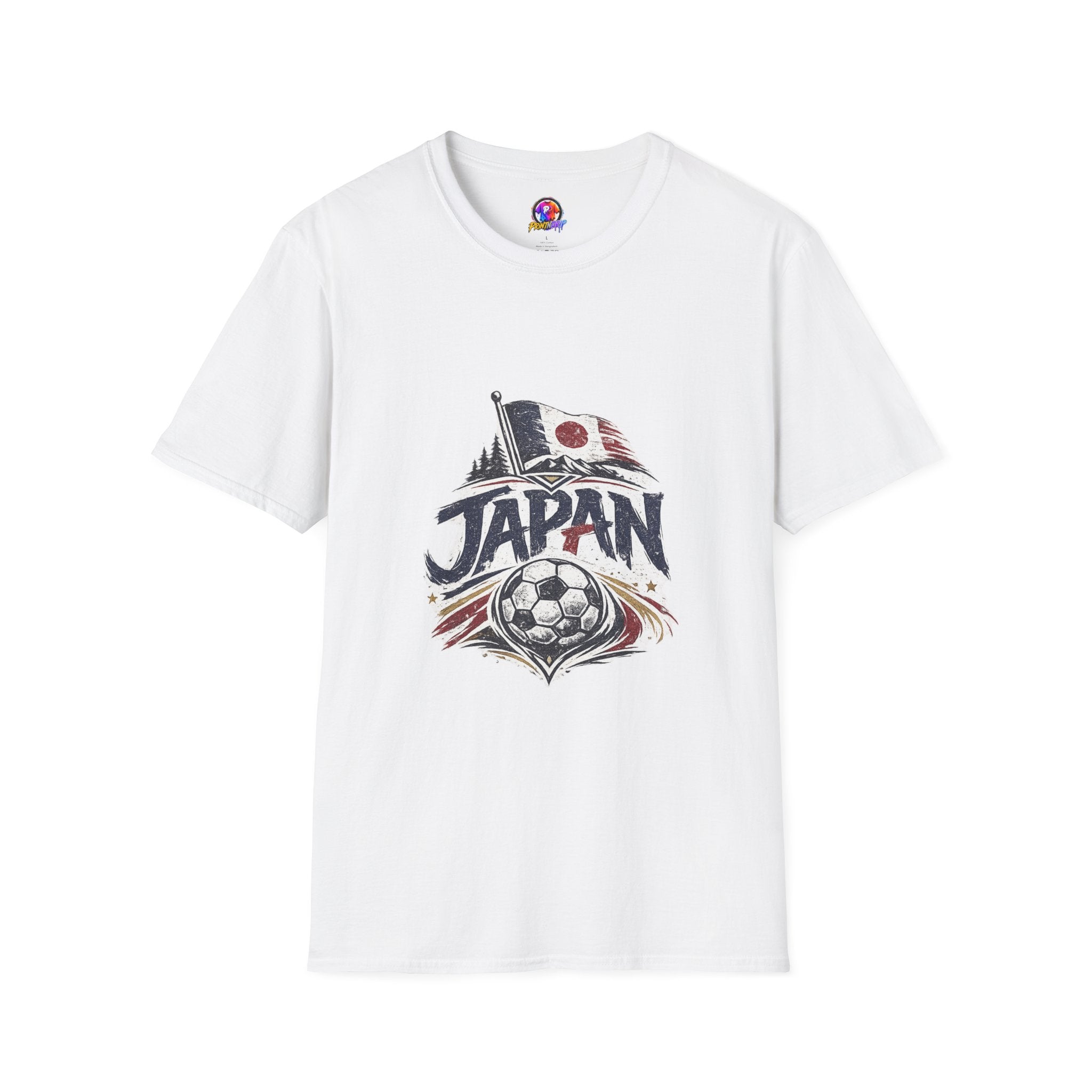 Japan Soccer T-Shirt – Vintage Flag & Crest Football Tee