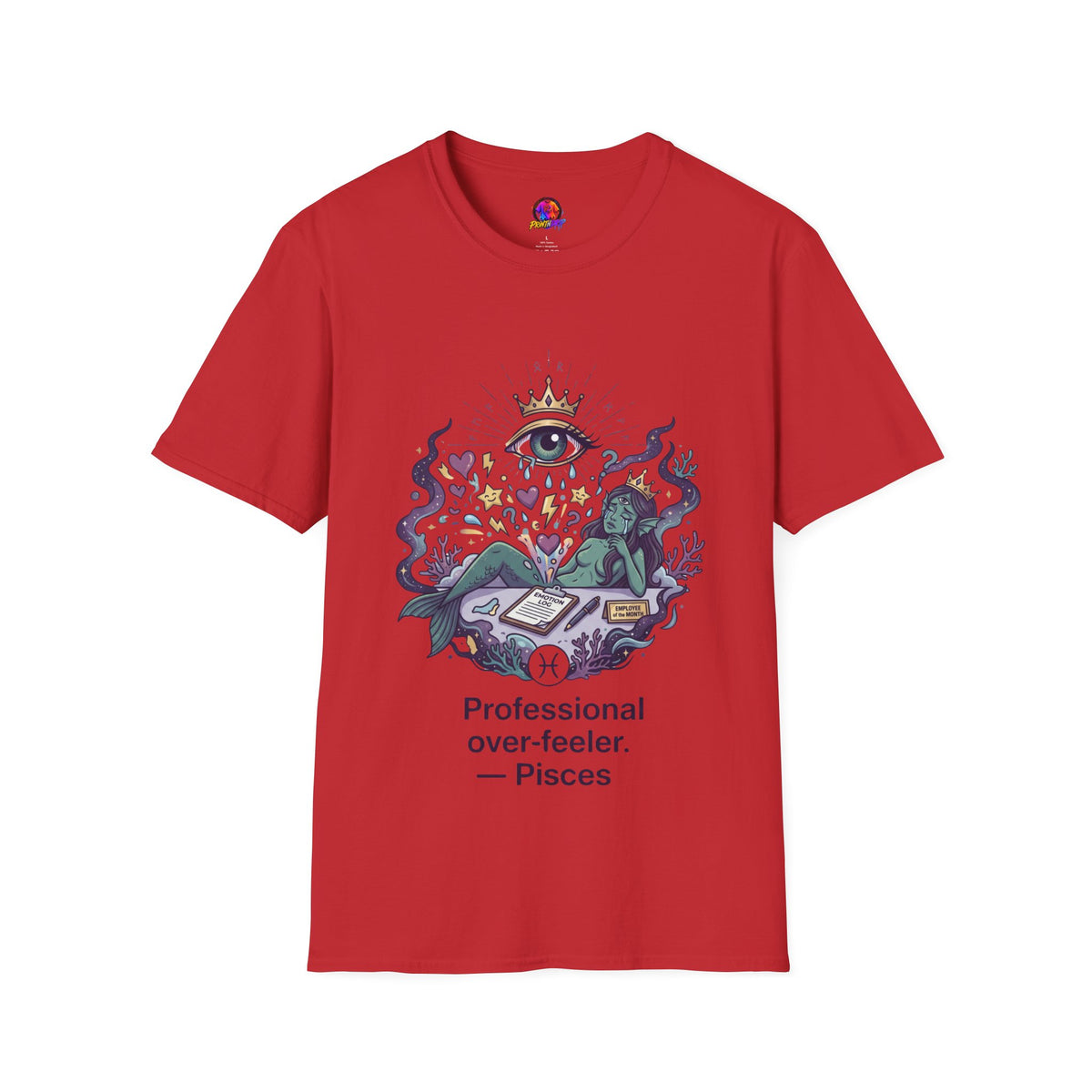 Mystic Eye Graphic T‑Shirt — 'Professional Over‑Feeler' Surreal Tee