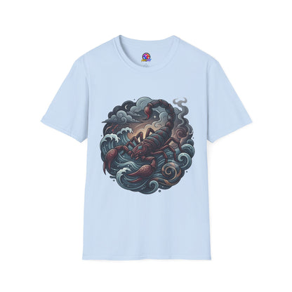 Scorpion Wave T-Shirt — Nautical Tattoo-Inspired Sea Scorpion Design