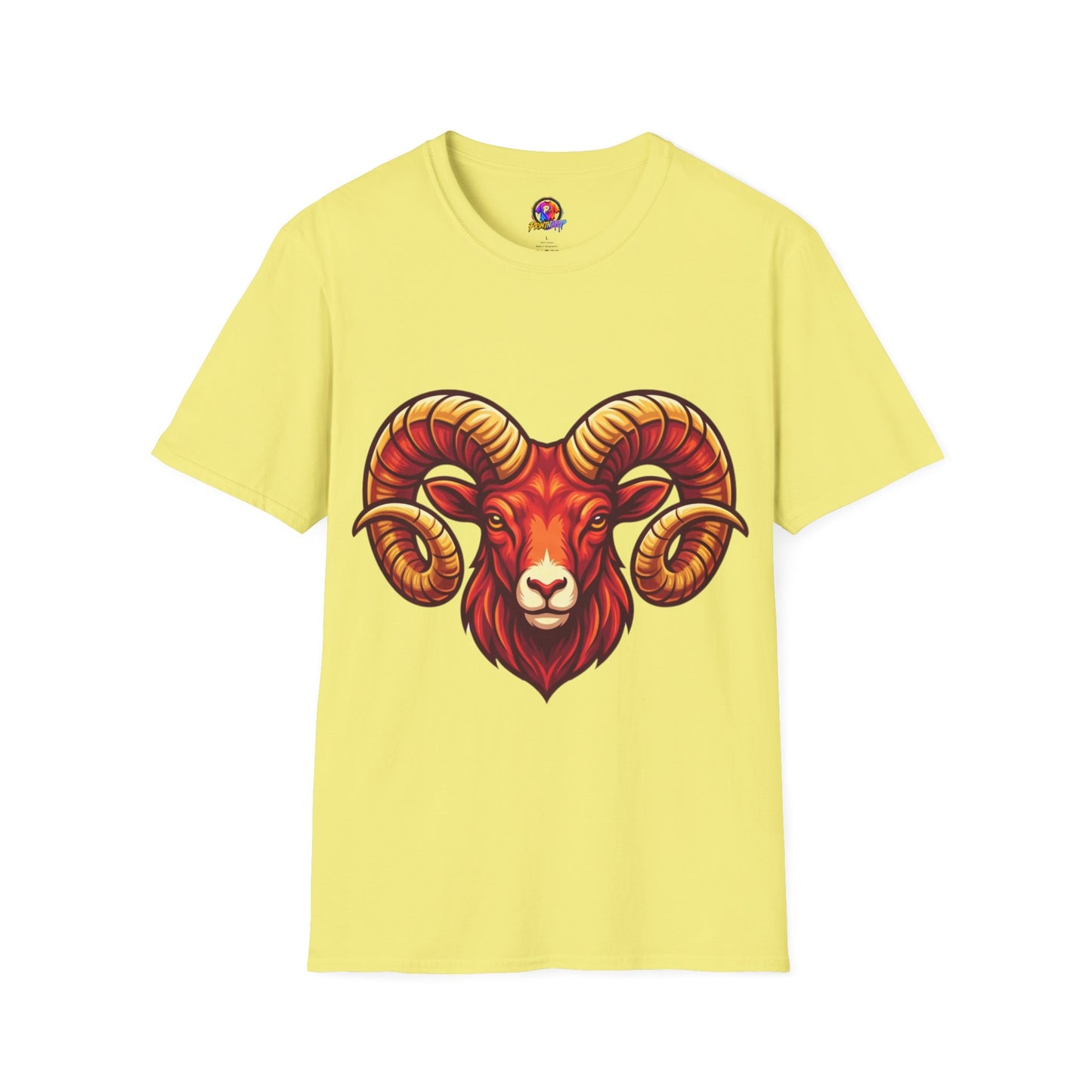 Ram Skull T-Shirt — Bold Goat Horn Graphic Tee (Aries/Zodiac)