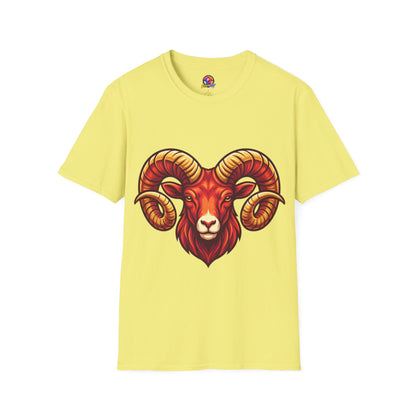 Ram Skull T-Shirt — Bold Goat Horn Graphic Tee (Aries/Zodiac)