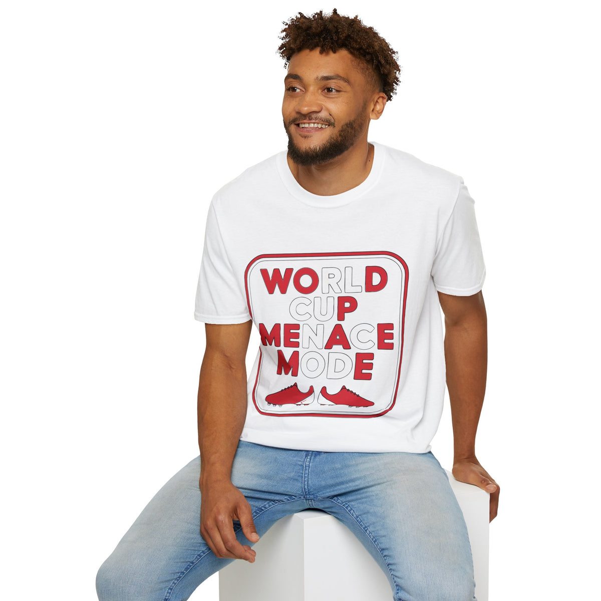 T-Shirt — "World Cup Menace" Retro Soccer Graphic Tee - Trending Now - August 2026