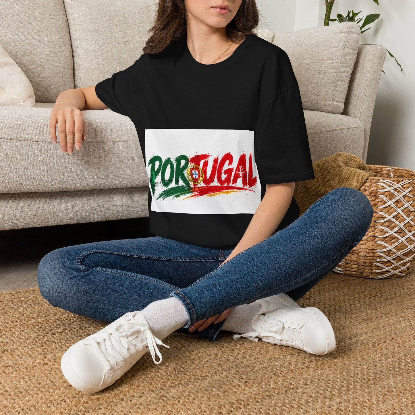 Portugal Flag Script T-Shirt — Portuguese Pride Tee