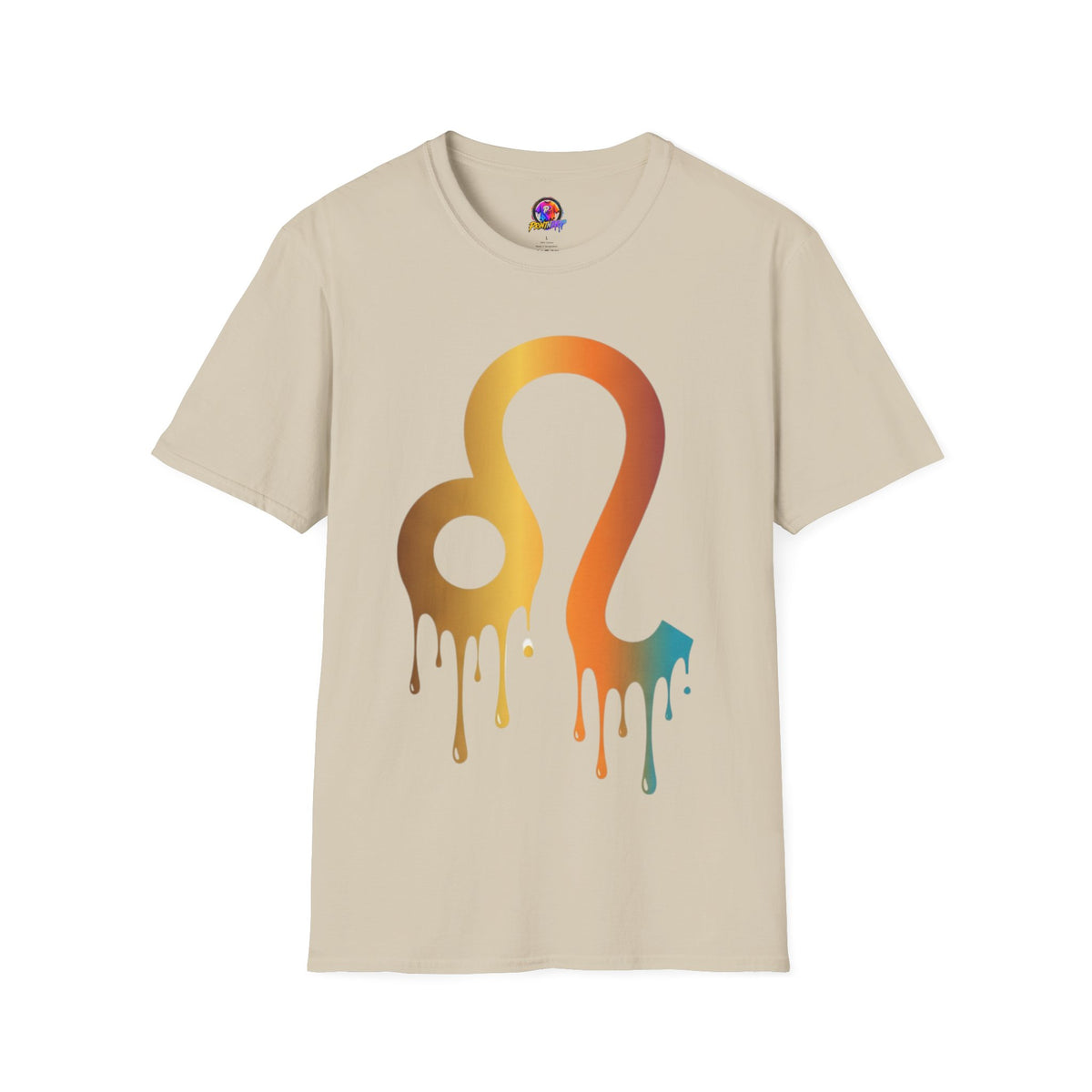 Leo Zodiac Drip T-Shirt — Colorful Astrology Sign Tee