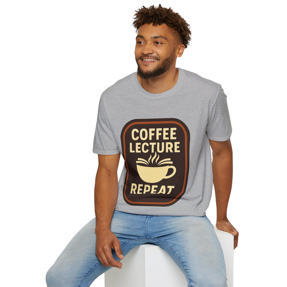Coffee Lecture Repeat T‑Shirt — Funny Professor Coffee Tee for Teachers & Students - Trending Now - August 2026