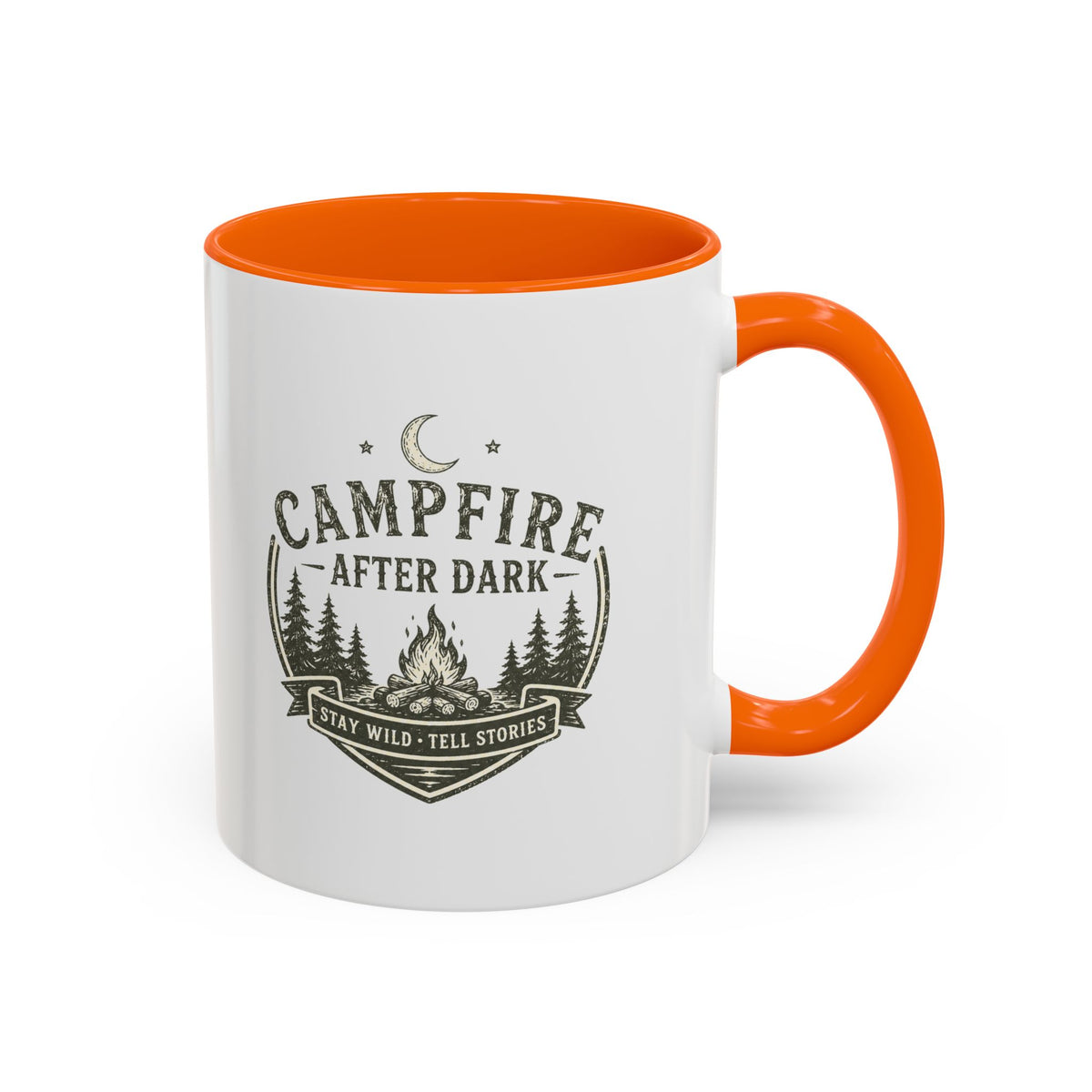 Milo Bailey Dog Dad Mom Campfire Coffee Mug – “Campfire After Dark” Rustic Camping  Accent Mug