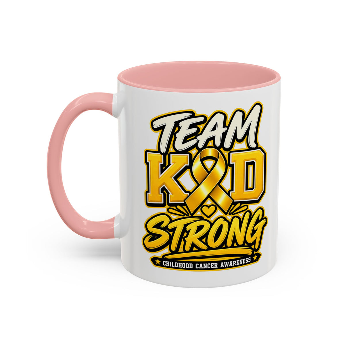 Team KID Strong Childhood Cancer Awareness Coffee Mug