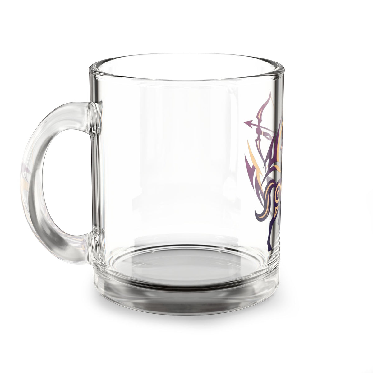 Sagittarius Archer Glass Mug — Zodiac Centaur 10oz Coffee Cup