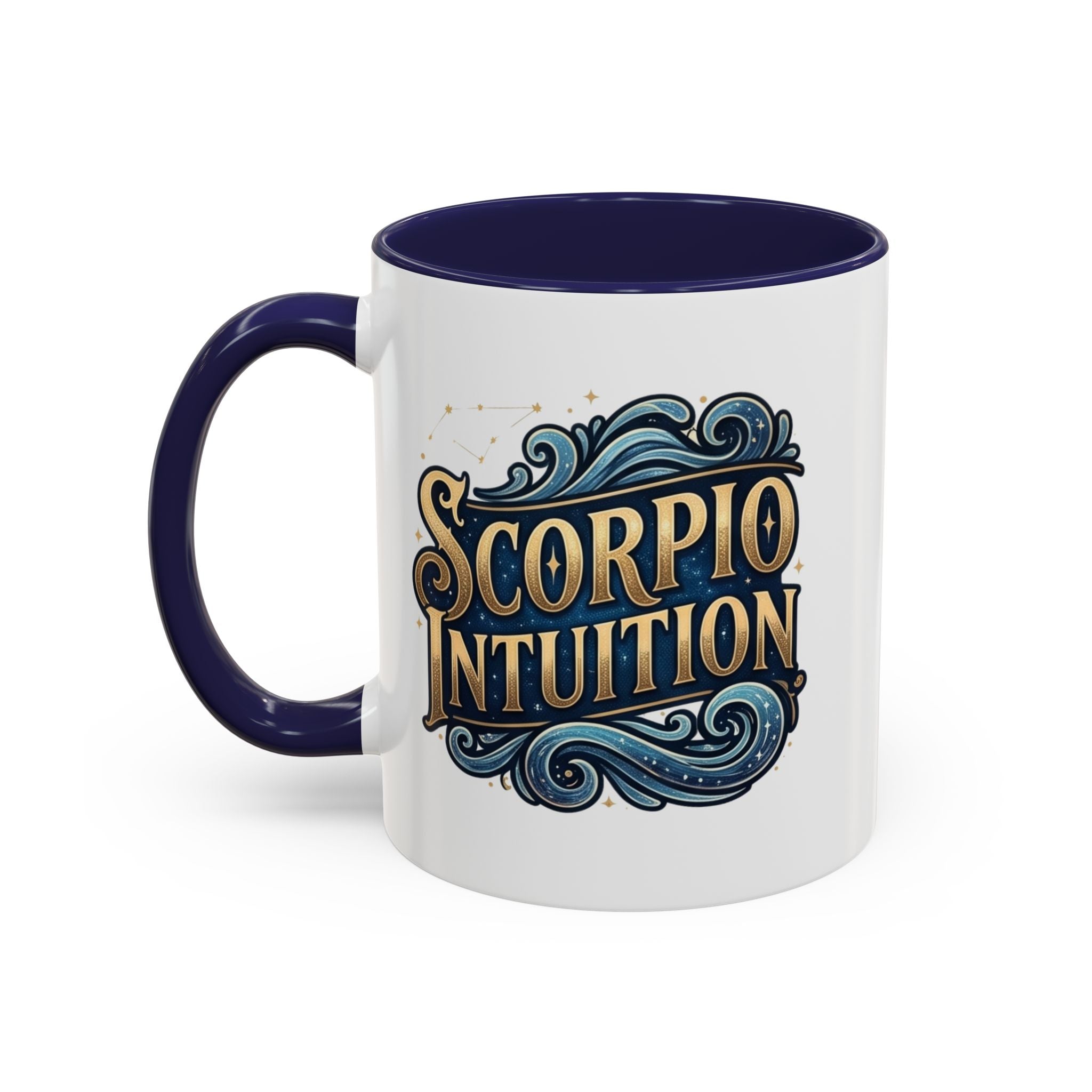 Scorpio Intuition Accent Coffee Mug — Zodiac Astrology Gift