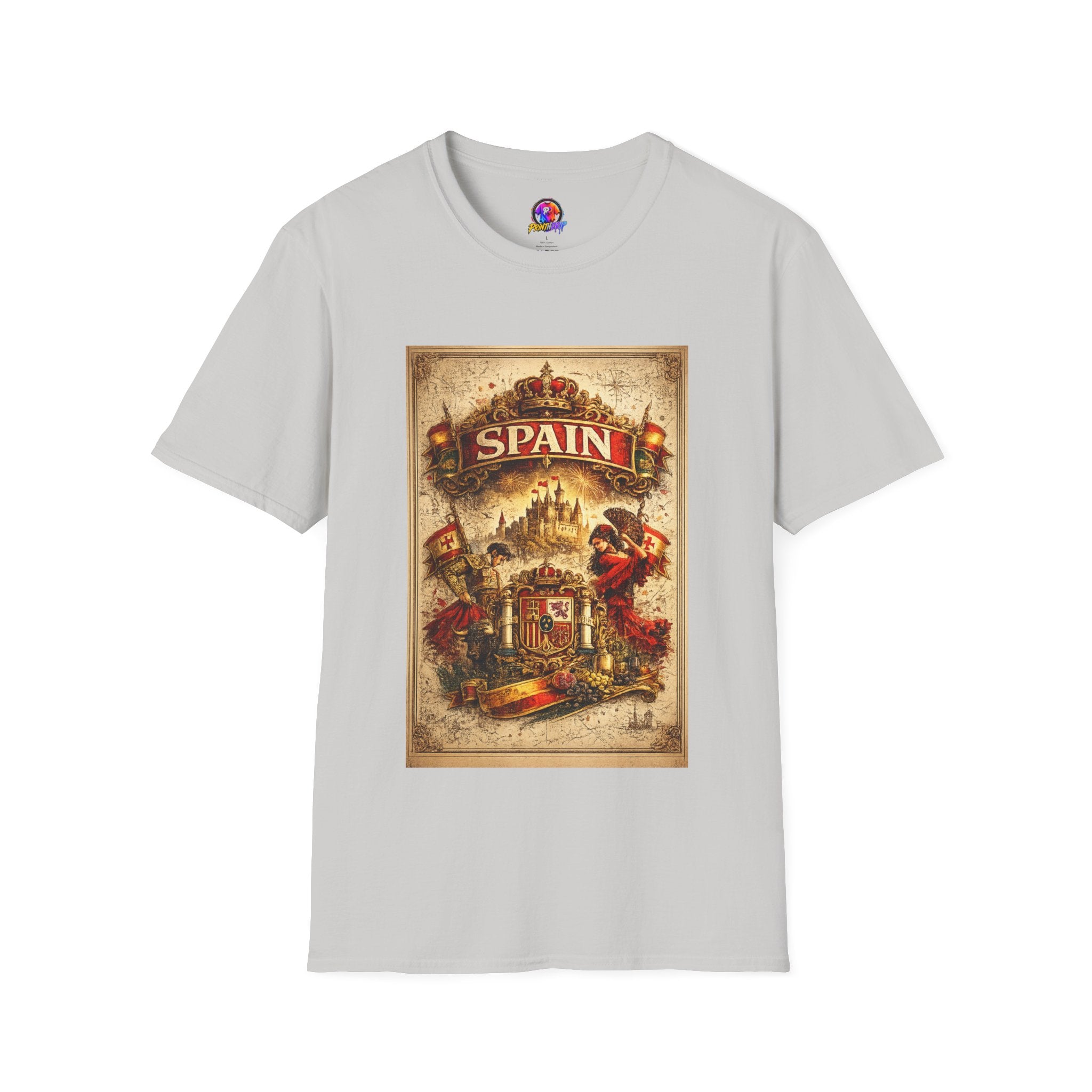 Spain Vintage Travel Graphic T‑Shirt — Retro Spanish Landmark Tee