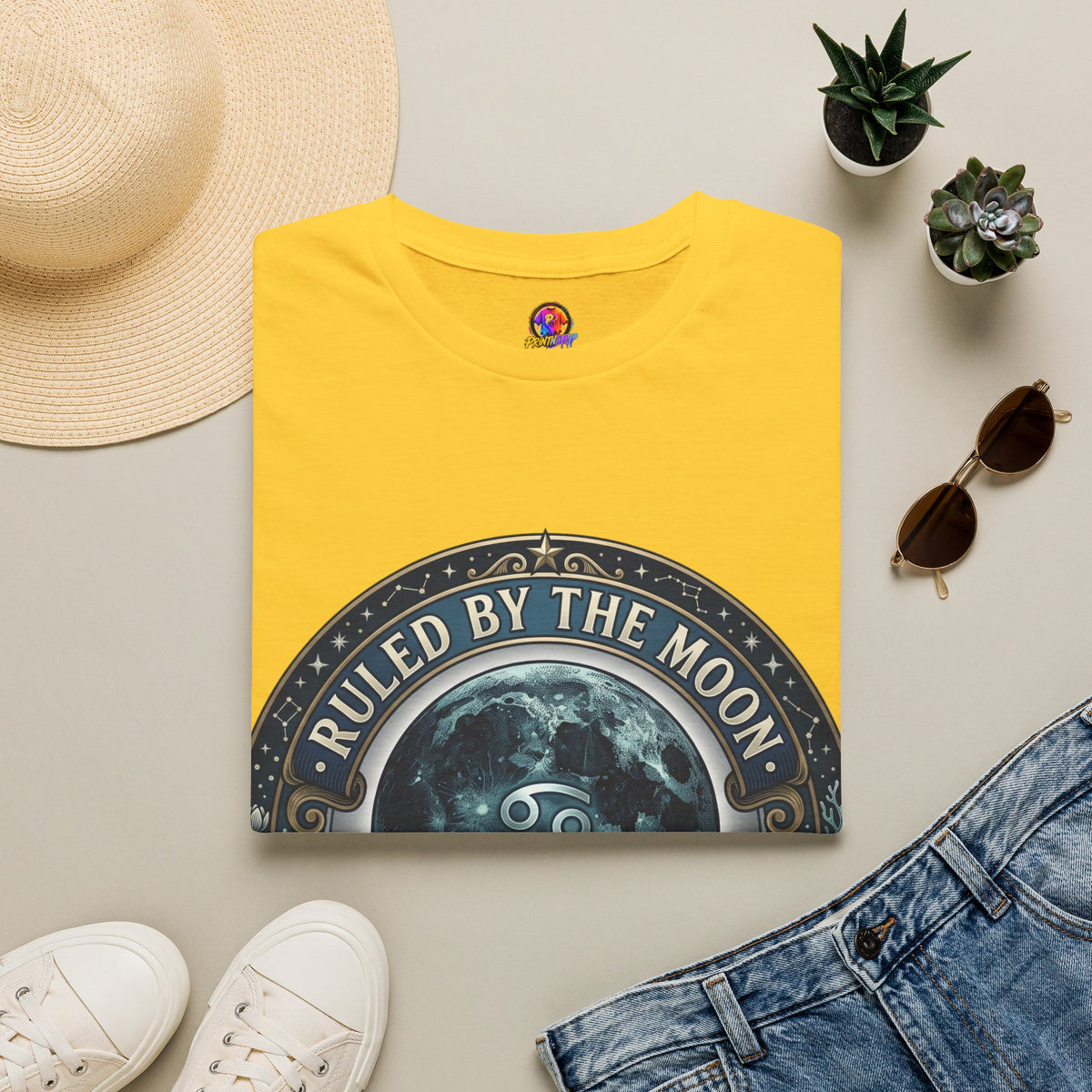 Ruled by the Moon T-Shirt — Moonphase Zodiac Graphic Tee