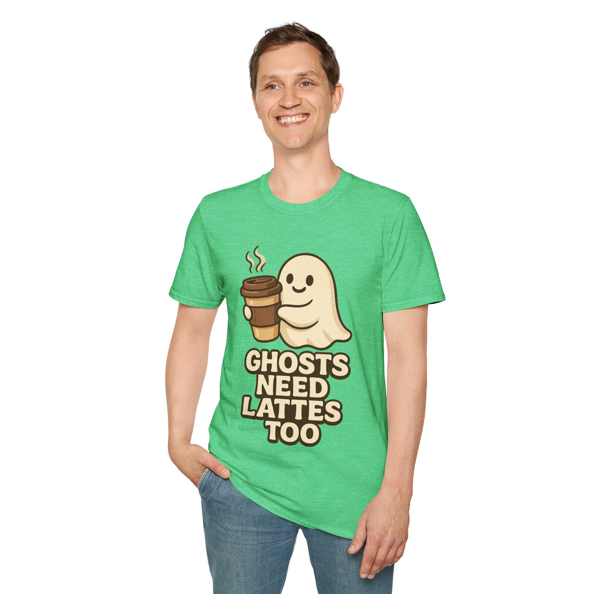 Ghosts Need Lattes Too T-Shirt - Trending Now - August 2026