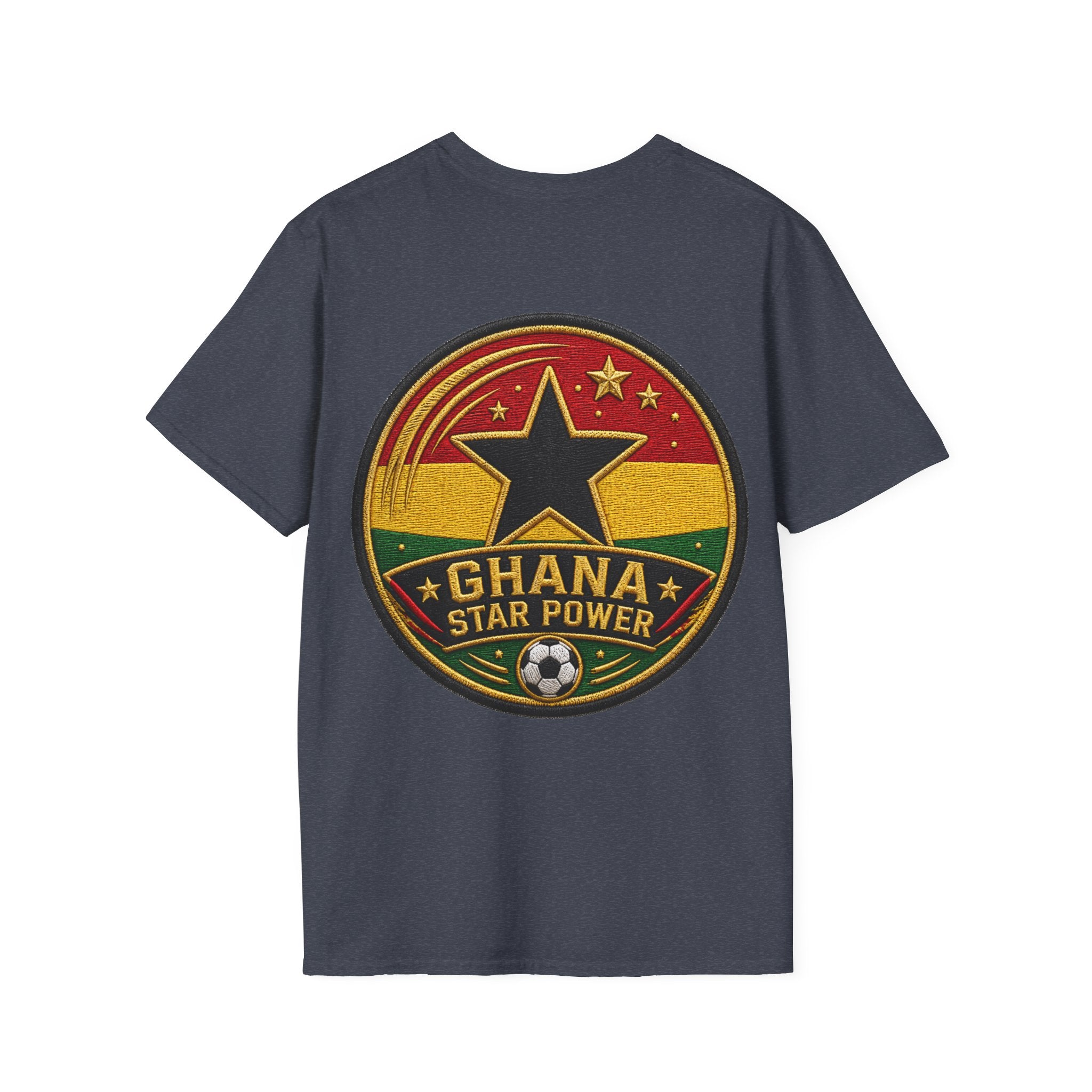 Ghana Star Power Soccer T-Shirt — Afro Football Fan Tee - Ghana T-Shirt
