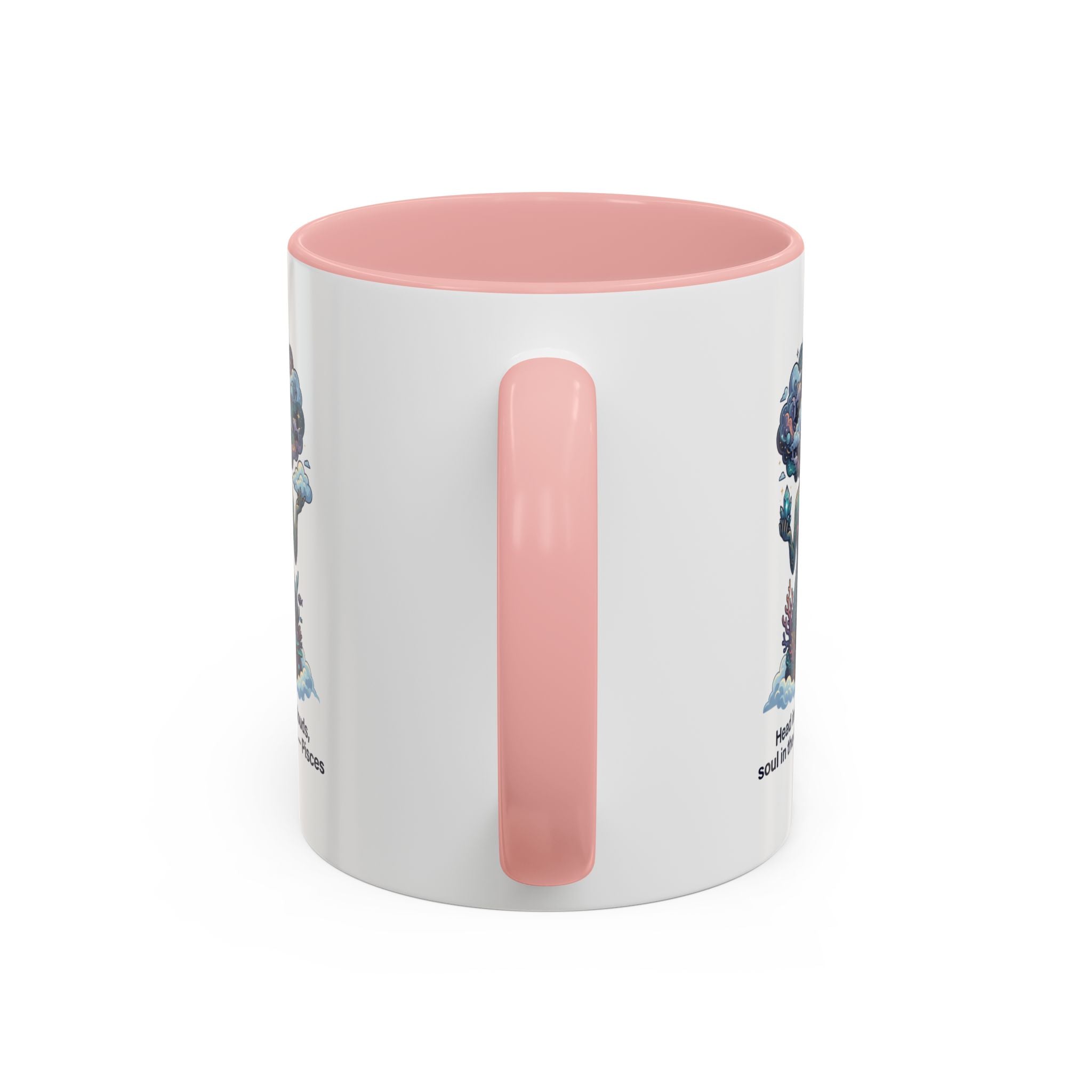 Pisces Coffee Mug — "Head in the clouds, soul in the deep" Accent Mug