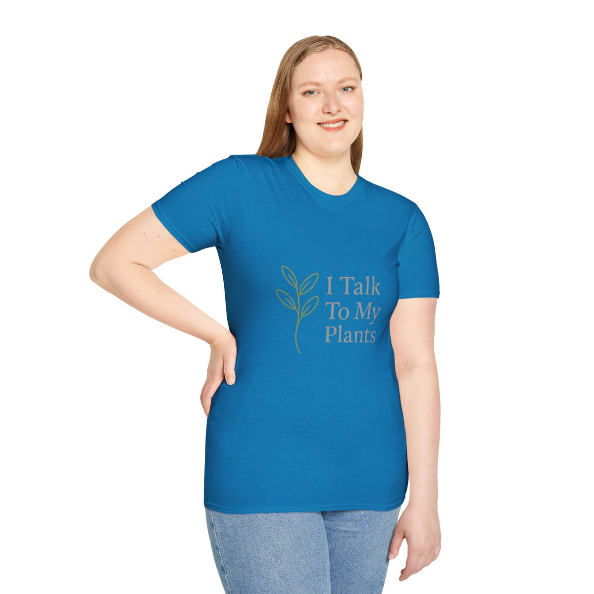 T-Shirt — "I Talk To My Plants" Minimalist Botanical Tee - Trending Now - August 2026