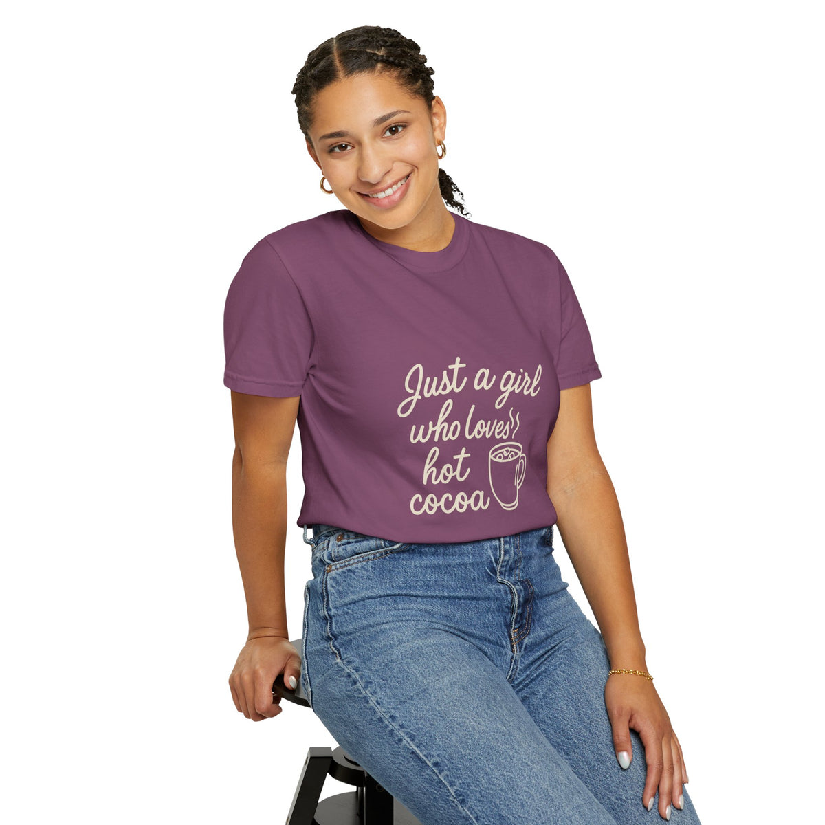 Hot Cocoa Lover T-Shirt — "Just a Girl Loves Hot Cocoa" Graphic Tee - Trending Now - October 2026
