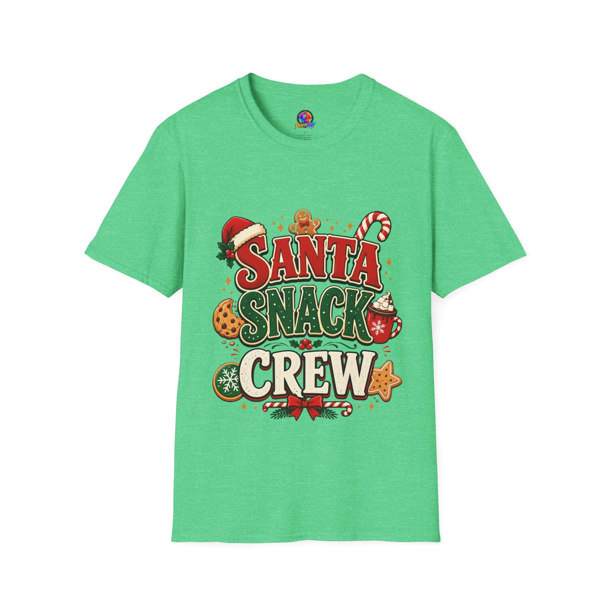 Santa Snack Crew T-Shirt — Christmas Cookie Holiday Tee