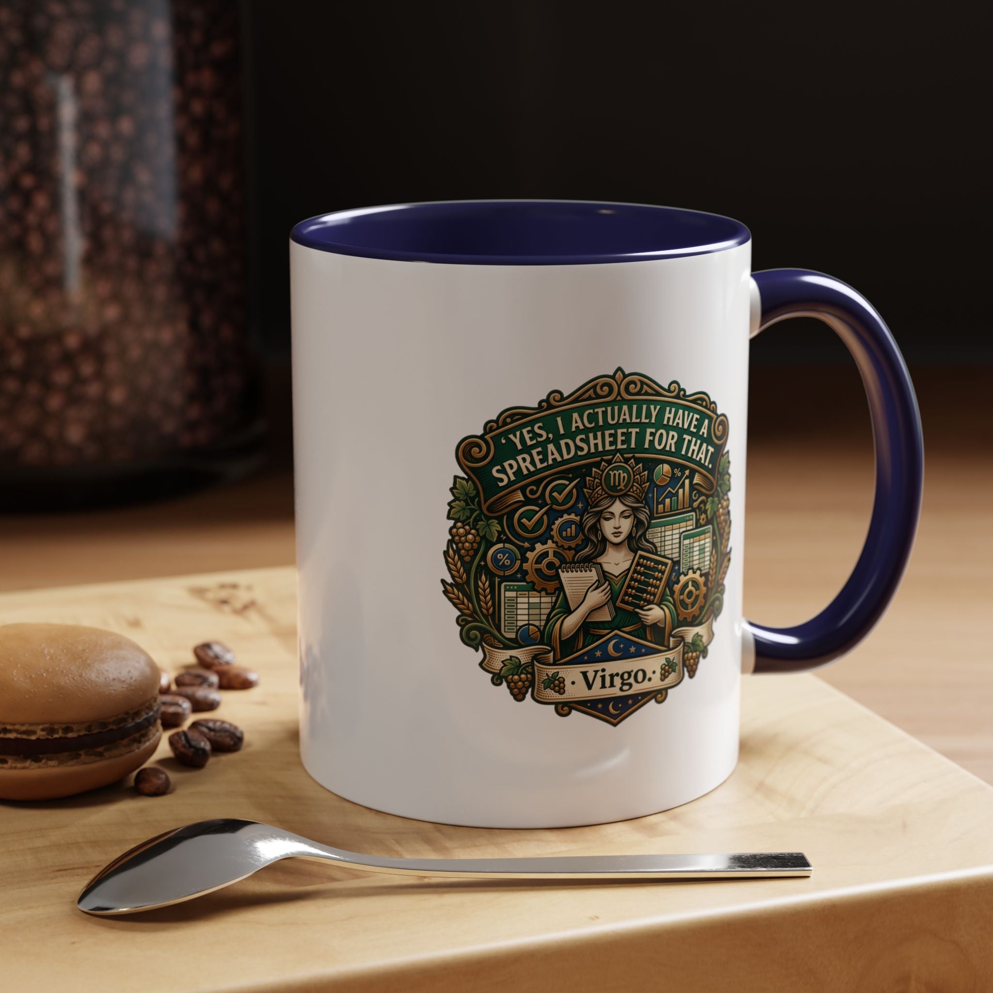 Virgo Coffee Mug - "Yes, I Actually Have a Spreadsheet for That" Accent Mug (11/15oz)