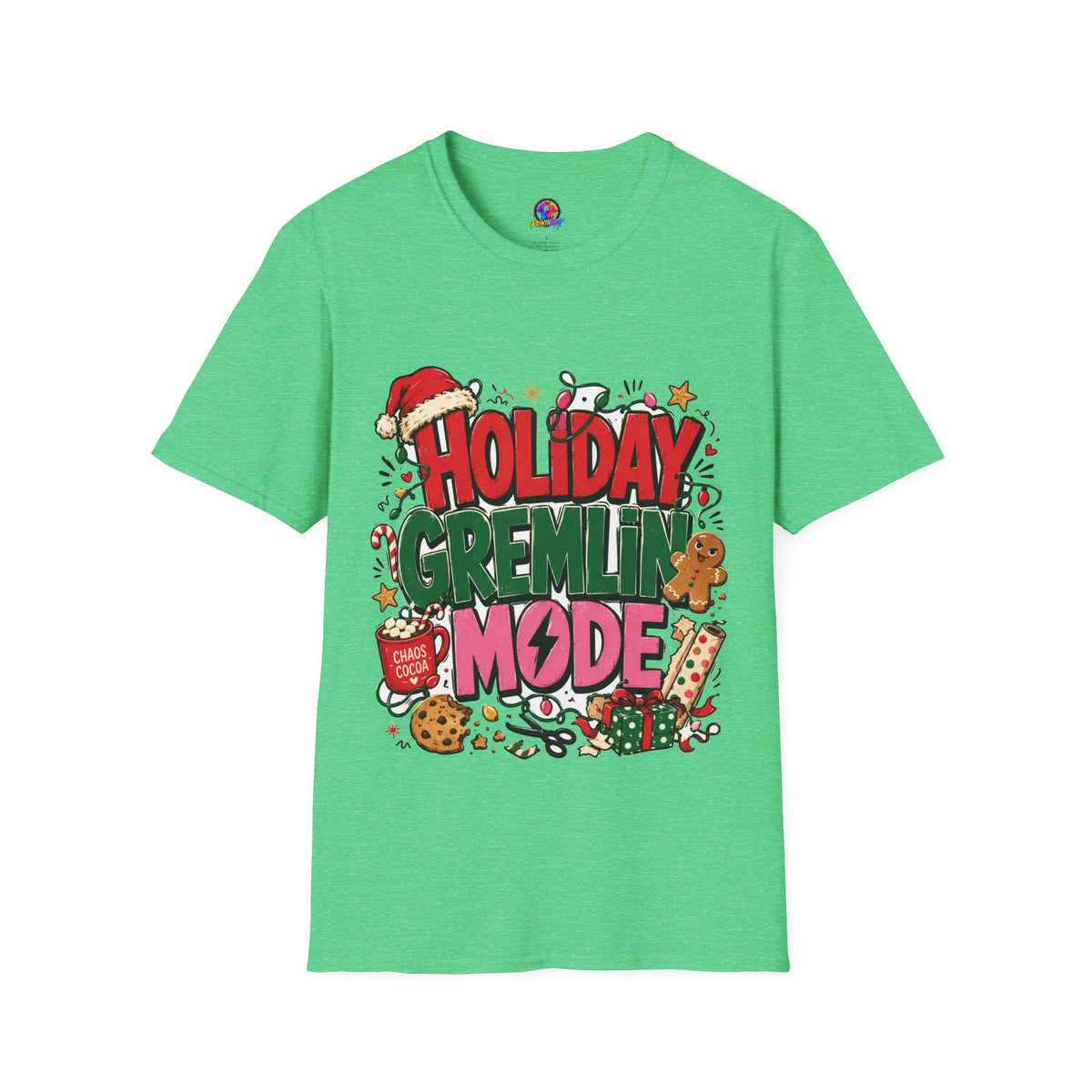 Holiday Gremlin Mode T-Shirt — Christmas Cute Festive Graphic Tee