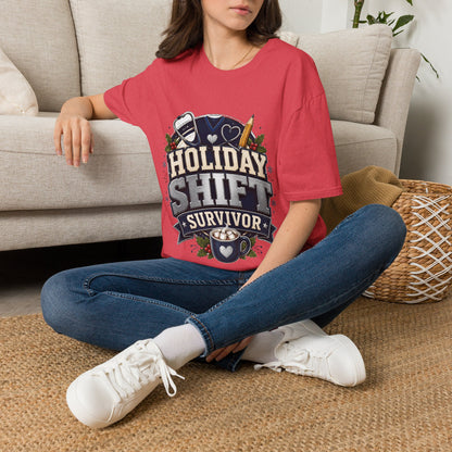 Holiday Shift Survivor T-Shirt — Nurse & Healthcare Worker Gift