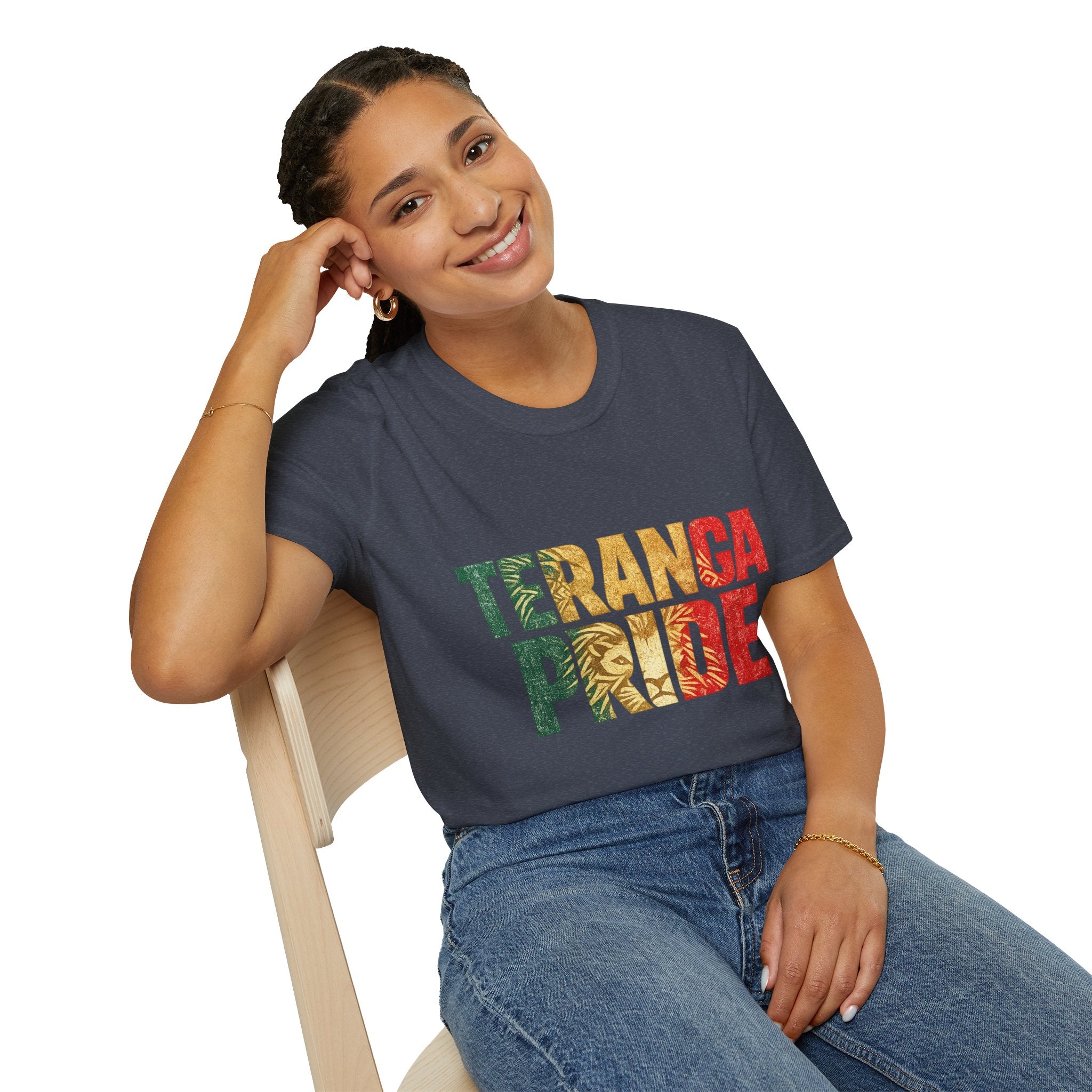 Senegal Teranga Pride T-Shirt — Senegal Flag Colors & Lion Graphic