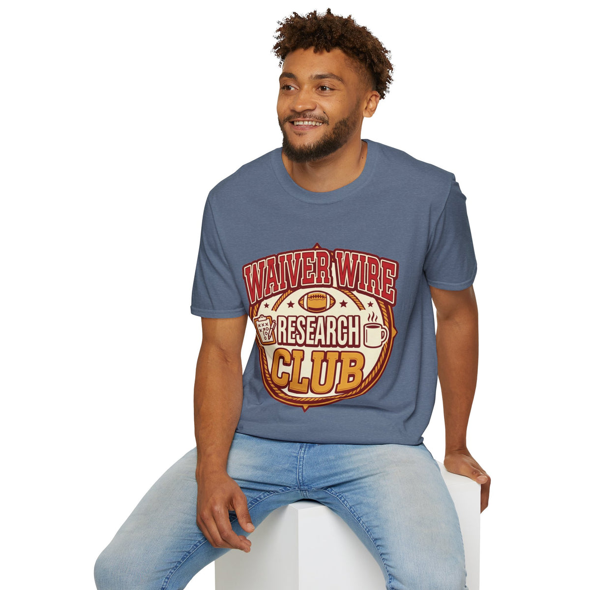 Waiver Wire Research Club Football T-Shirt — Fantasy Football Fan Tee - Trending Now - August 2026