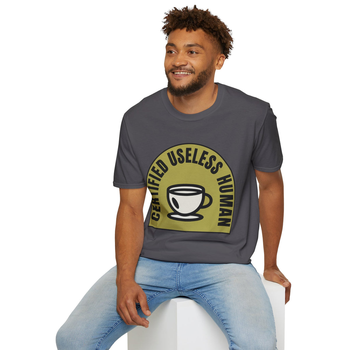 Certified Useless Human T-Shirt — Funny Coffee Lover Graphic Tee - Trending Now - August 2026