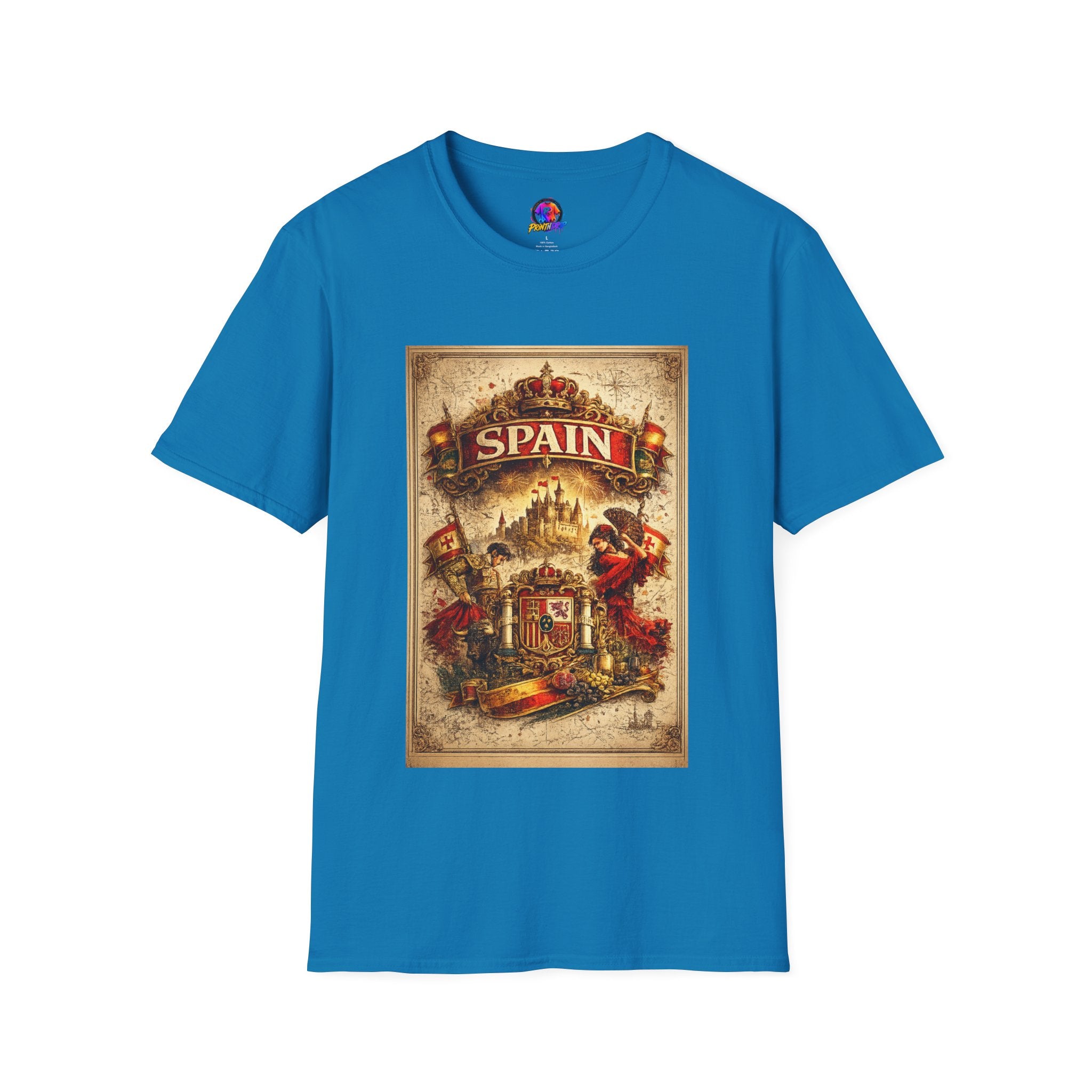 Spain Vintage Travel Graphic T‑Shirt — Retro Spanish Landmark Tee