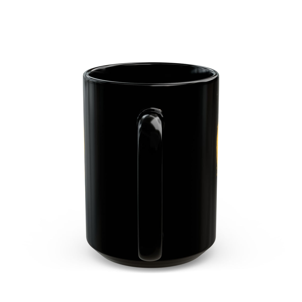 Childhood Cancer Awareness Ribbon Mug — “Fighter Today, Brighter Tomorrow” Black Coffee Mug