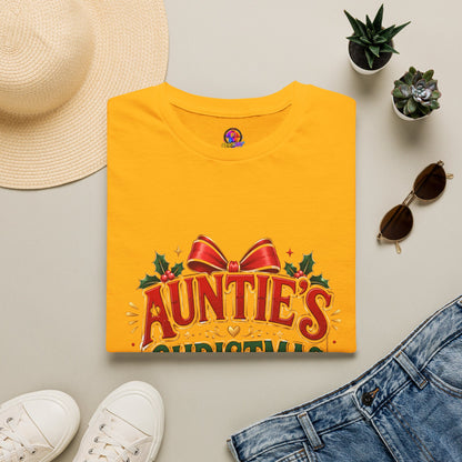 Auntie’s Christmas Crew T-Shirt — Holiday Family Pajama Tee