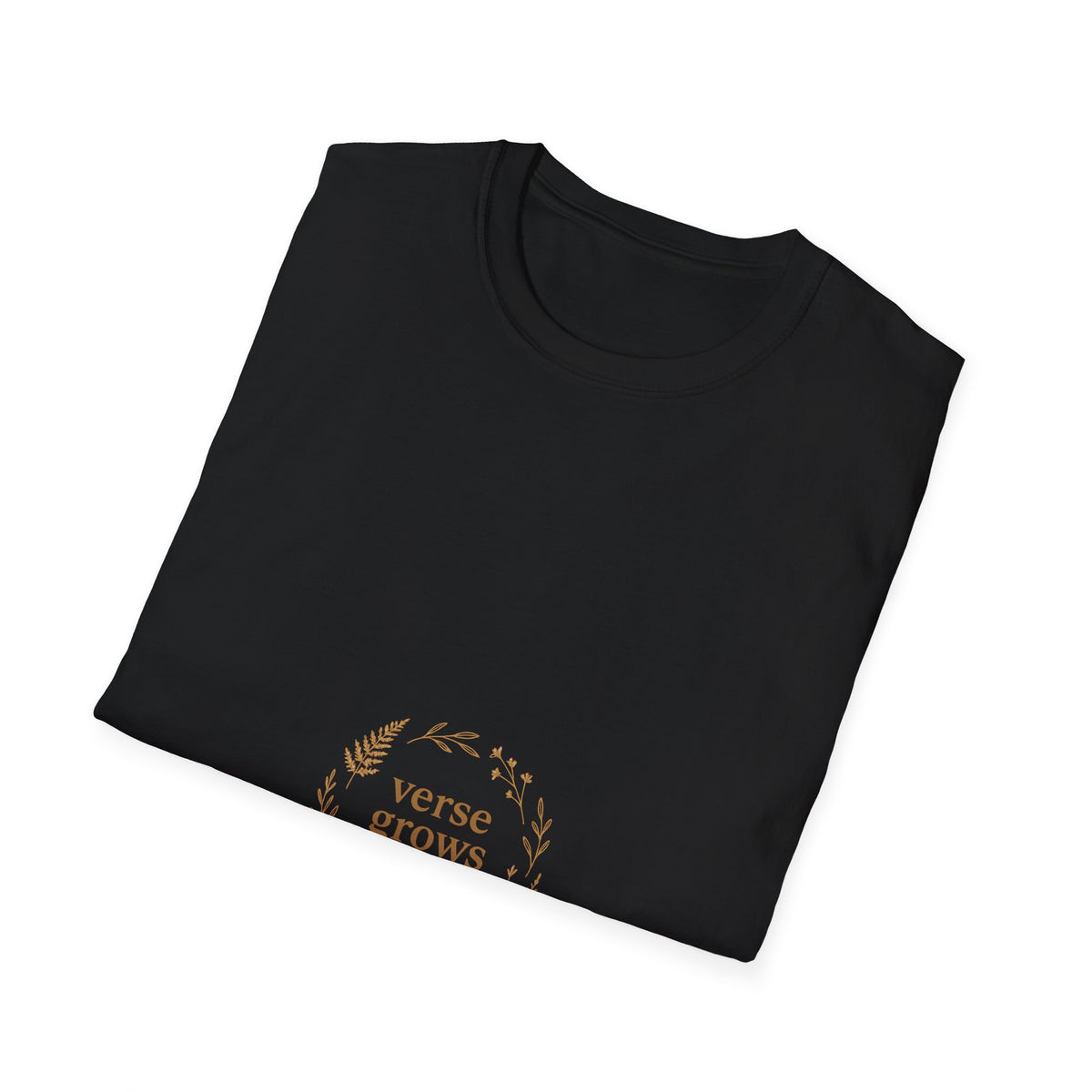 Verse Grows Here Elegant Floral Wreath T-Shirt, Cute Writer Poet Botanical Graphic Tee - Trending Now - September 2026