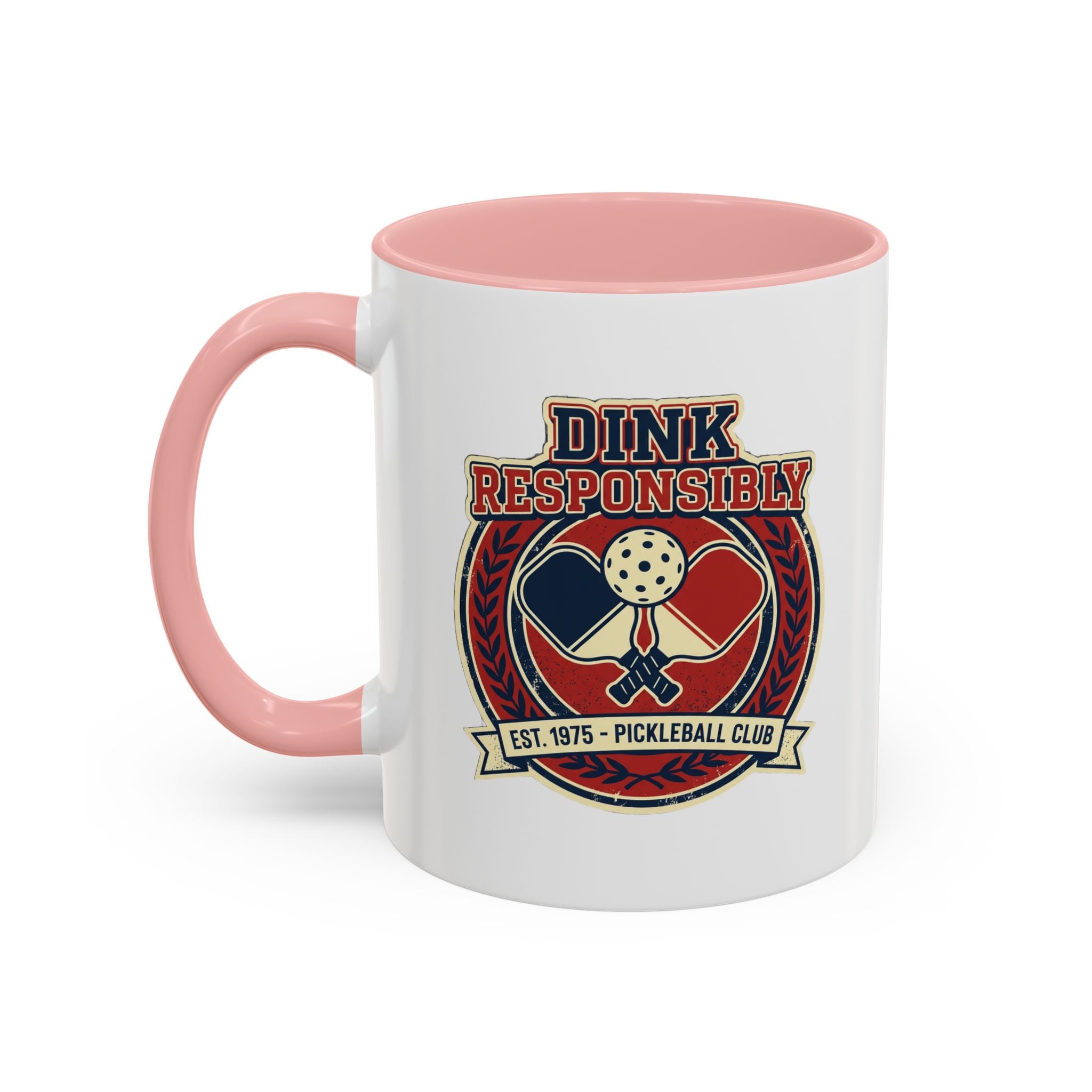 Funny Pickleball Coffee Mug - "Dink Responsibly" Accent Mug