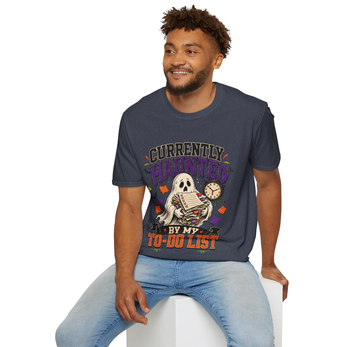 Halloween Currently Haunted Unisex Softstyle T-Shirt