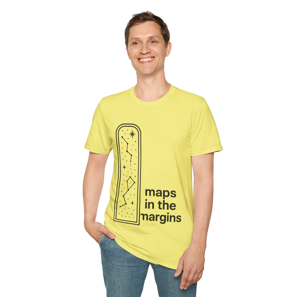 "Maps In The Margins" Travel Bookmark Tee | Minimalist Wanderlust Graphic T-Shirt - Trending Now - September 2026