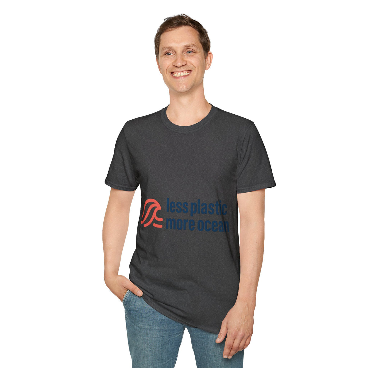Minimal Wave Logo T‑Shirt — Subtle Red & Blue Surf Graphic- Trending Now - September 2026