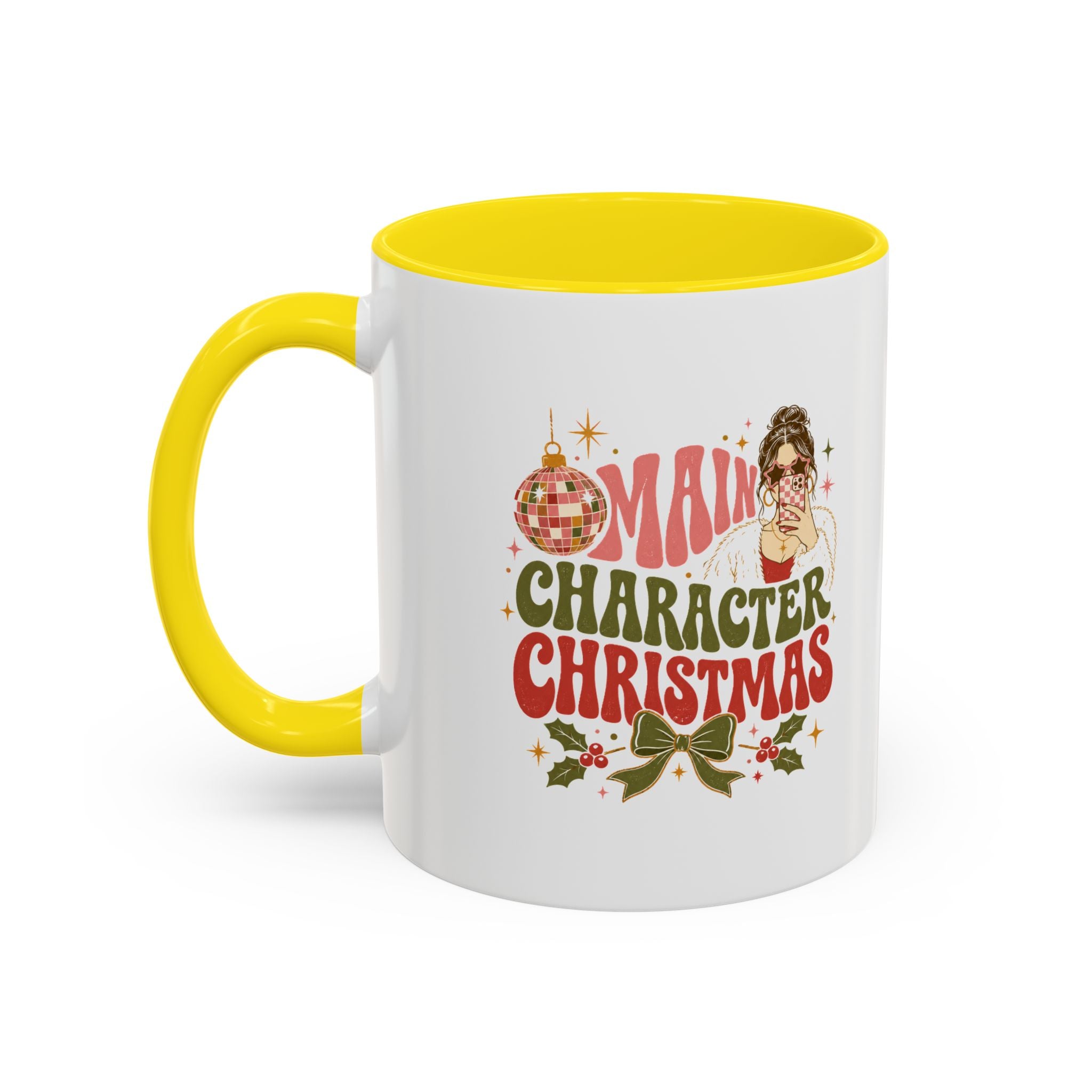 Modern Day Christmas Main Character Christmas Mug — Funny Holiday Coffee Cup