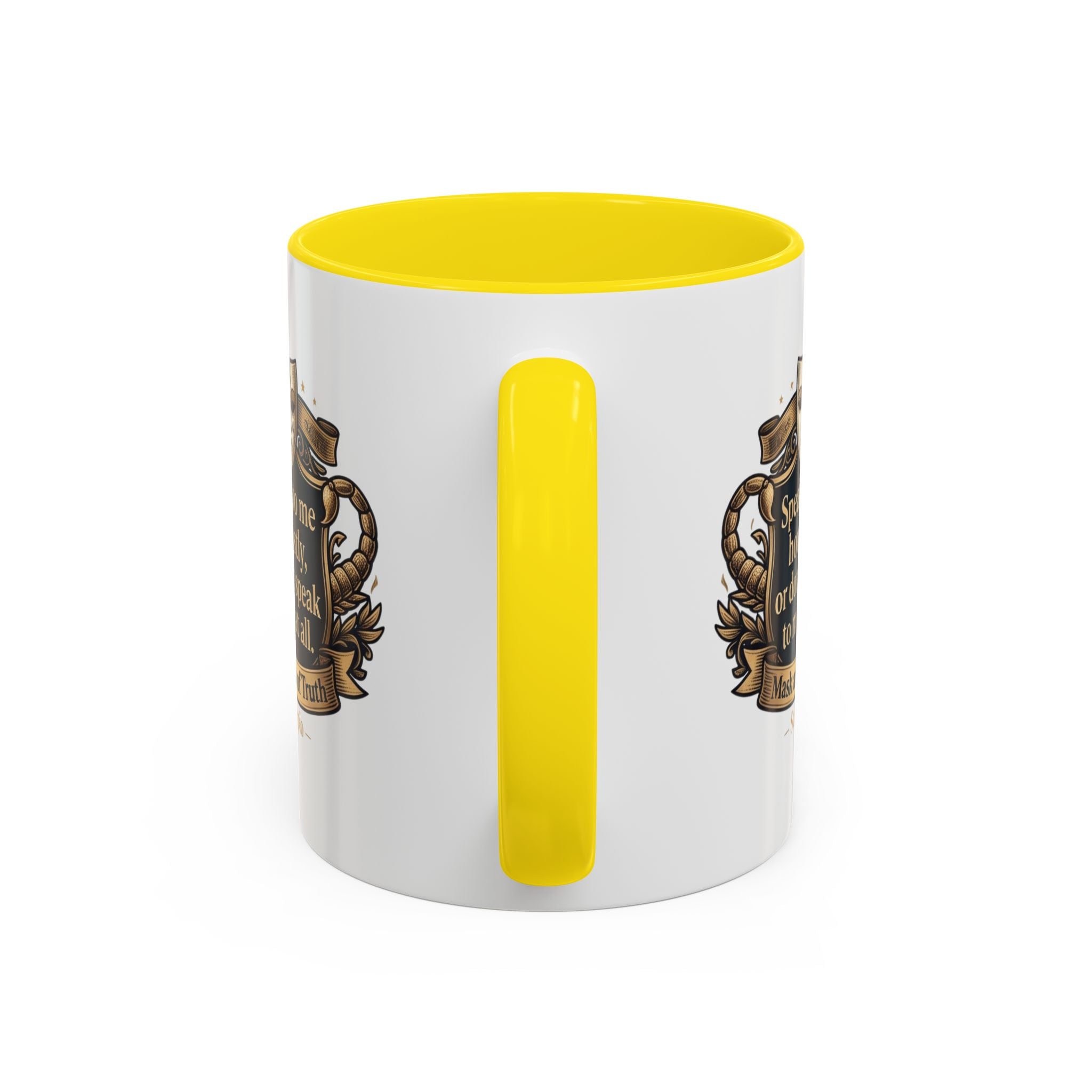 Scorpio Coffee Mug — "Speak to Me Honestly" Zodiac Accent Mug 11oz
