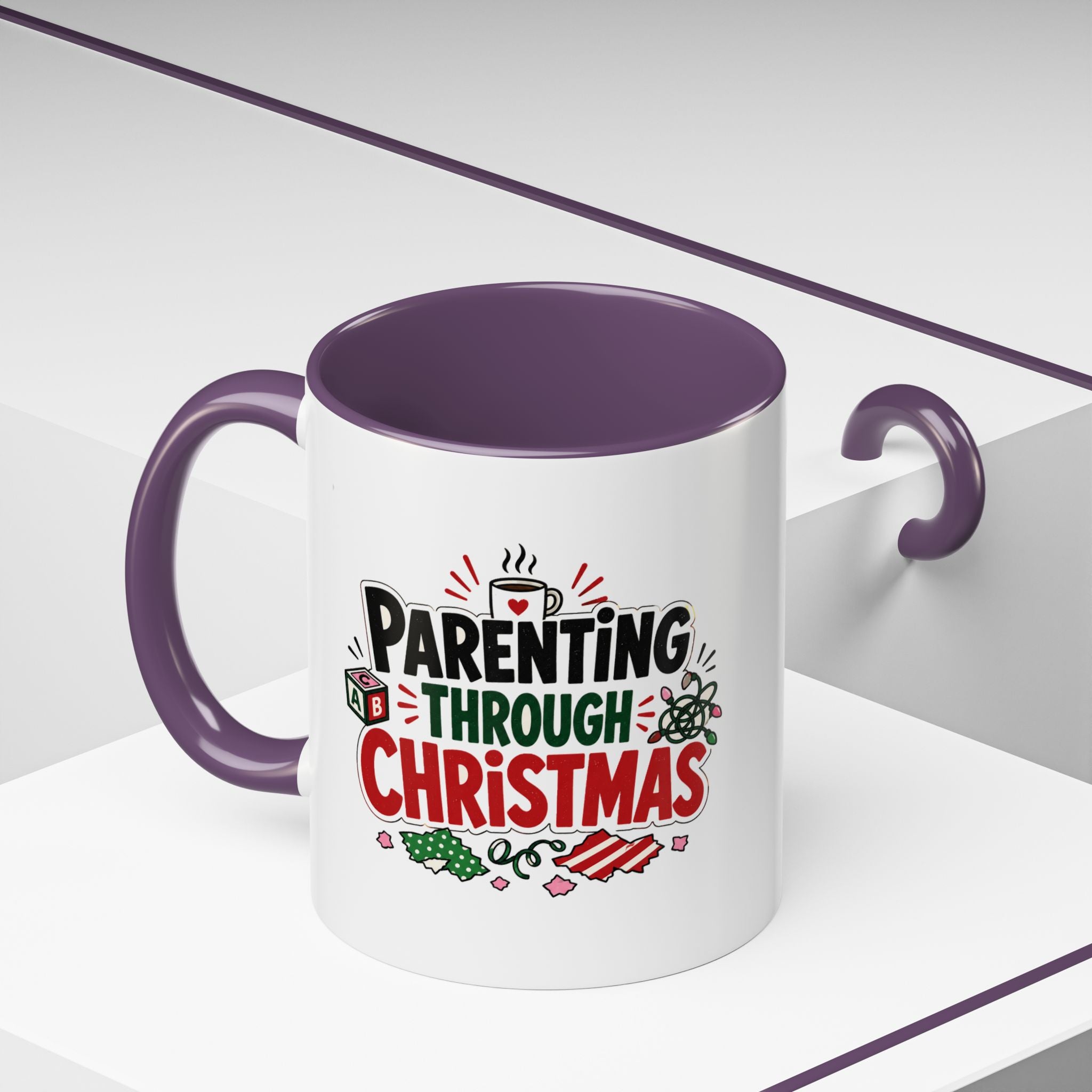 Modern Day Christmas Parenting Through Christmas Coffee Mug