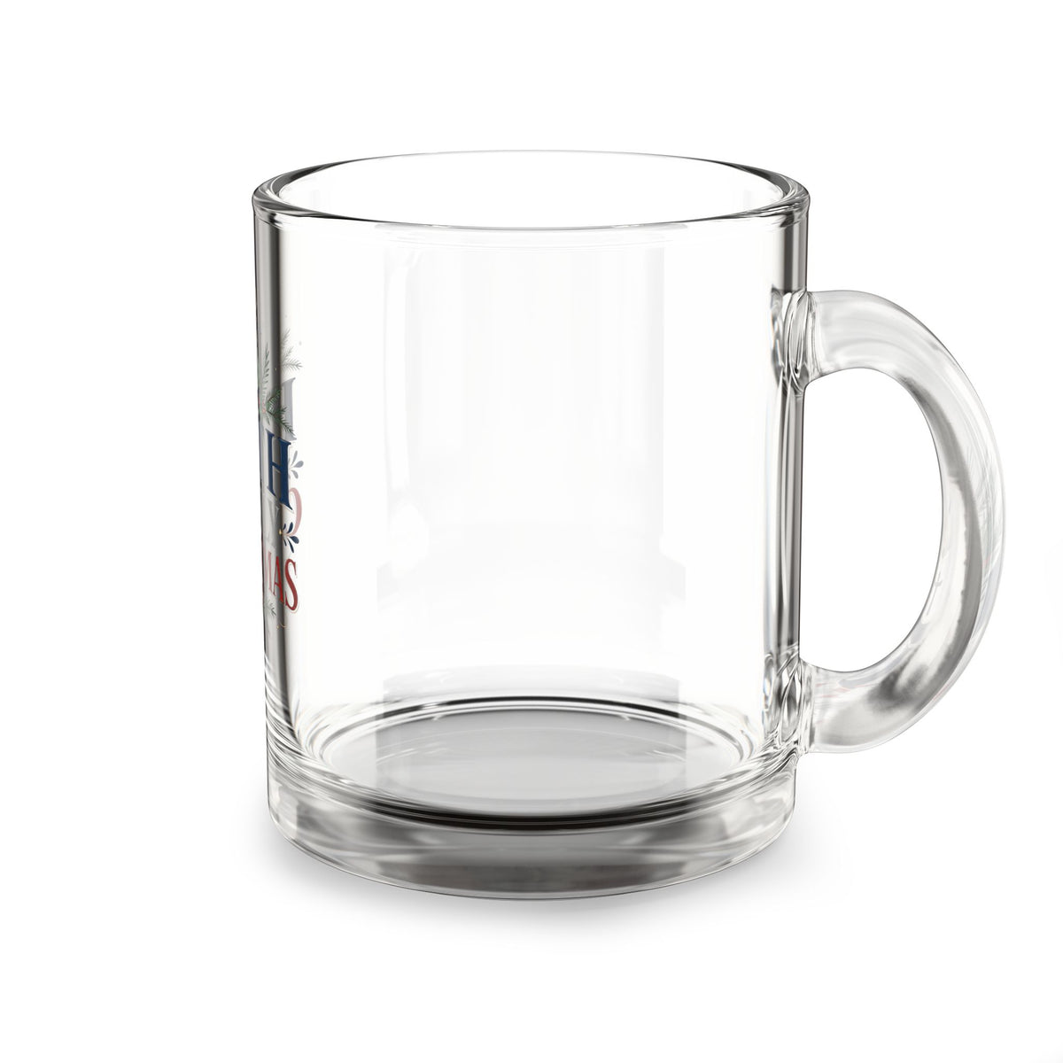 Christmas Glass Mug Faith Family Christmas Glass Mug - 10oz Holiday Coffee Cup