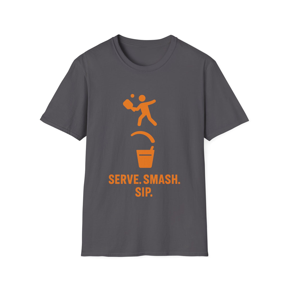 Pickleball Serve Smash Tee — Small Orange Player Graphic - Trending Now - September 2026