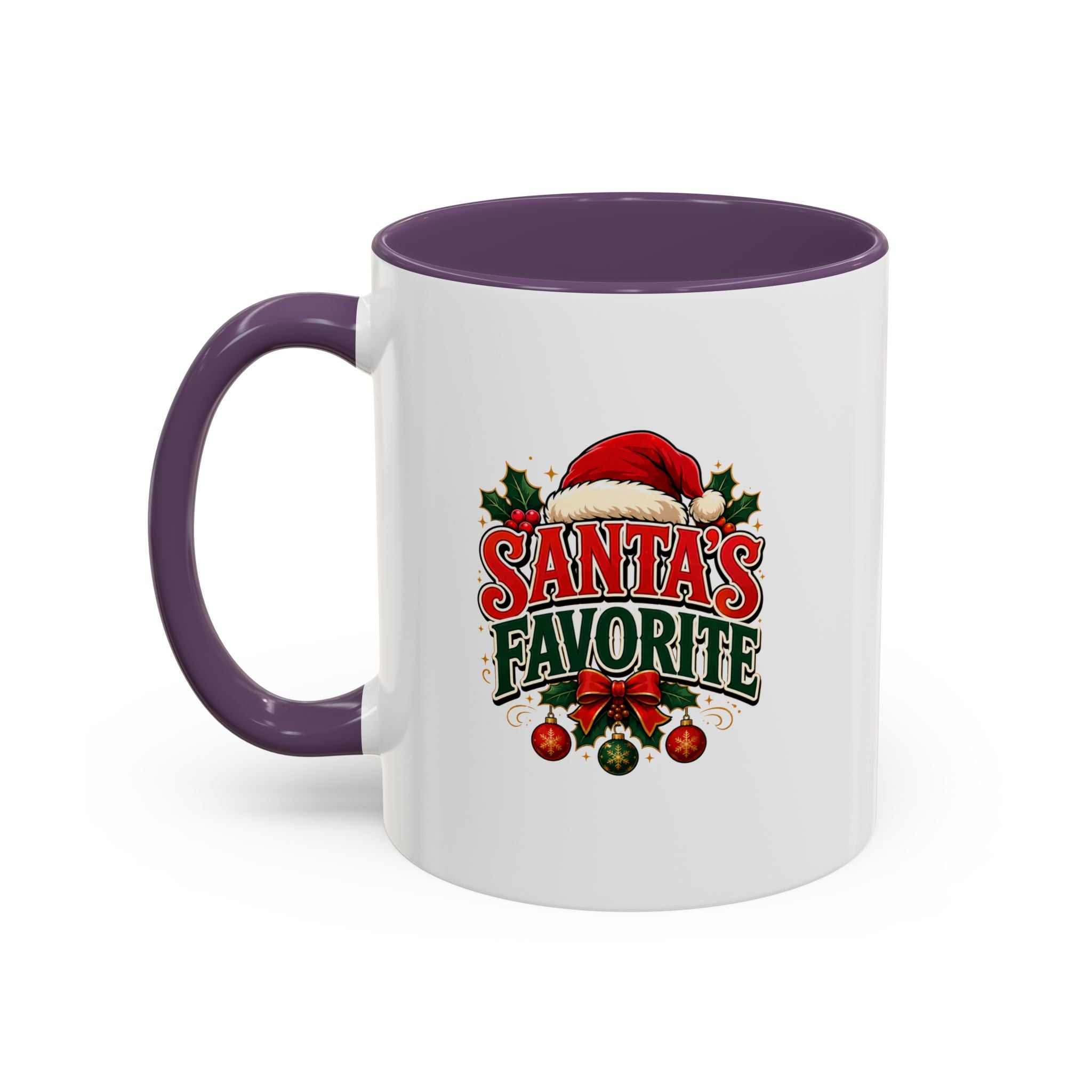 Santa's Favorite Accent Coffee Mug – Festive Holiday Ceramic Gift