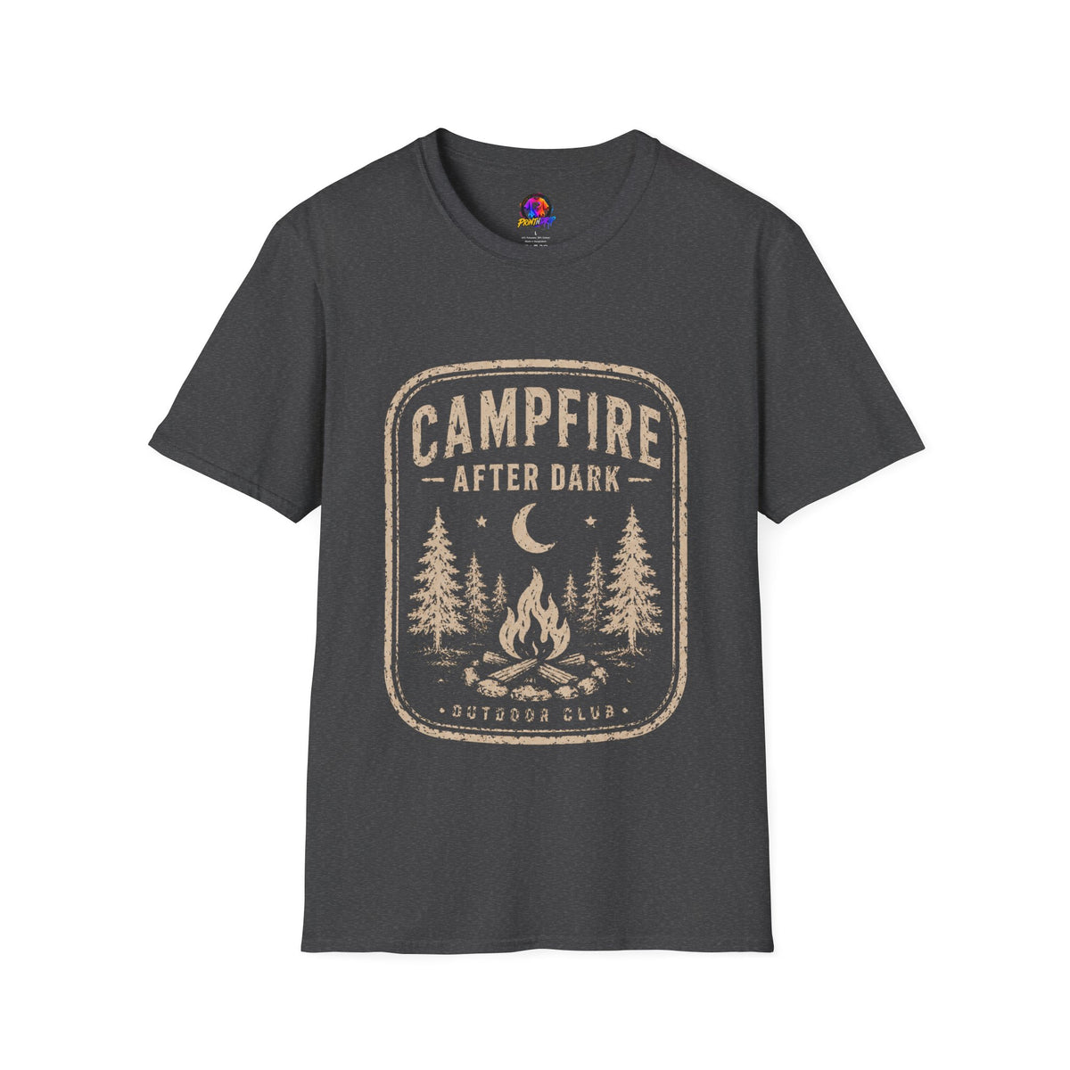 Campfire After Dark T-Shirt — Vintage Camping Graphic Tee