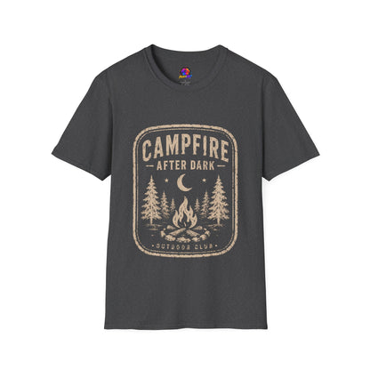 Campfire After Dark T-Shirt — Vintage Camping Graphic Tee