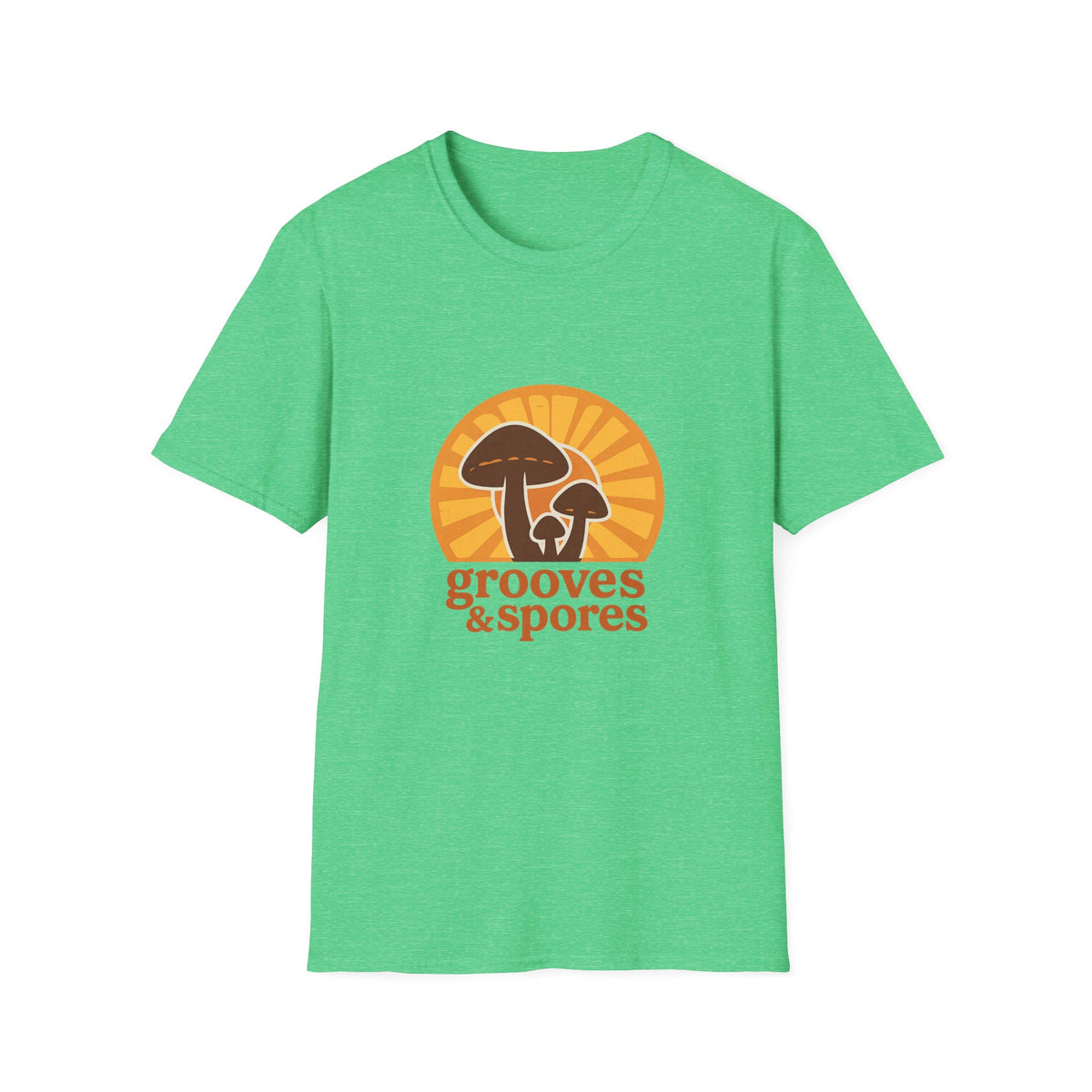 Vintage Mushroom T-Shirt — 'Grooves & Spores' Retro Psychedelic Tee - Trending Now - August 2026