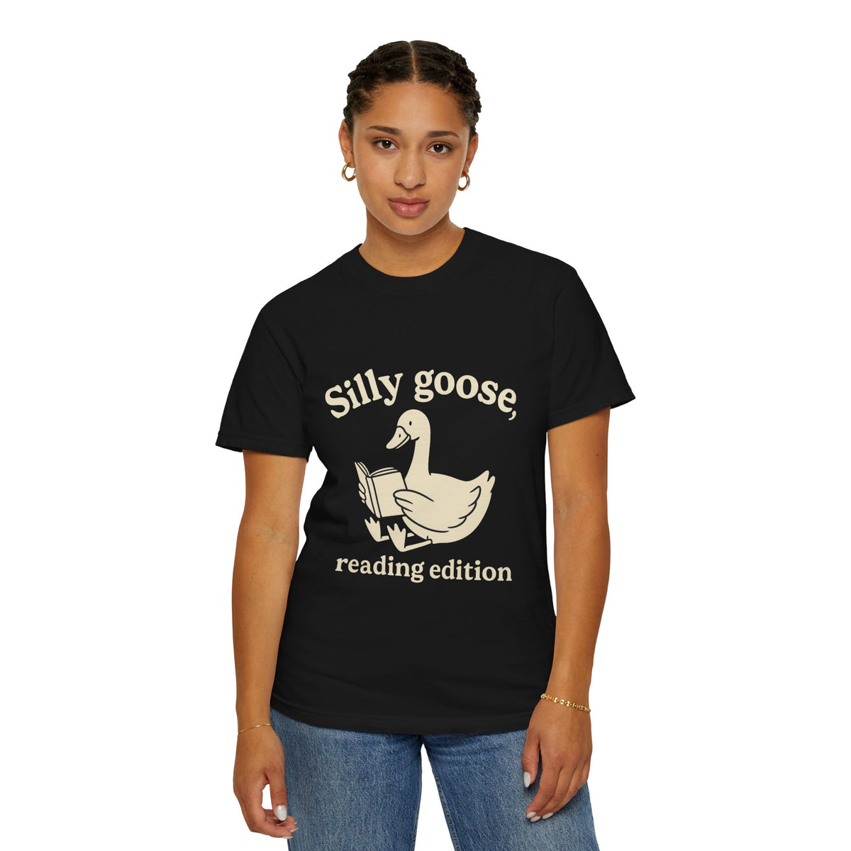 Silly Goose Reading Edition Tee - Cute Book Lover Animal Graphic T-Shirt - Trending Now - October 2026